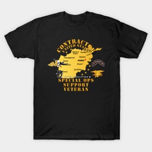 Contractor - Special Ops Support Veteran - Afghanistan T-Shirt